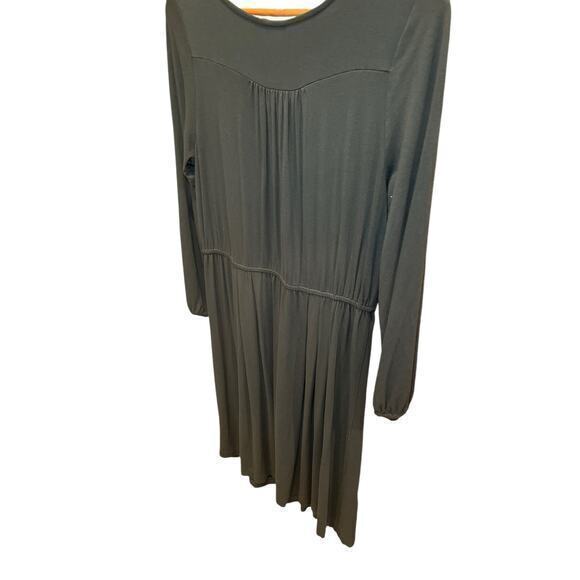 EUC J.‎ Crew Deep Jade Hunter Green Longsleeve Knee Length Scoop Neck Dress - Picture 9 of 11